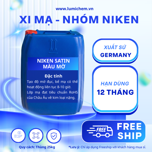 Niken satin màu mờ